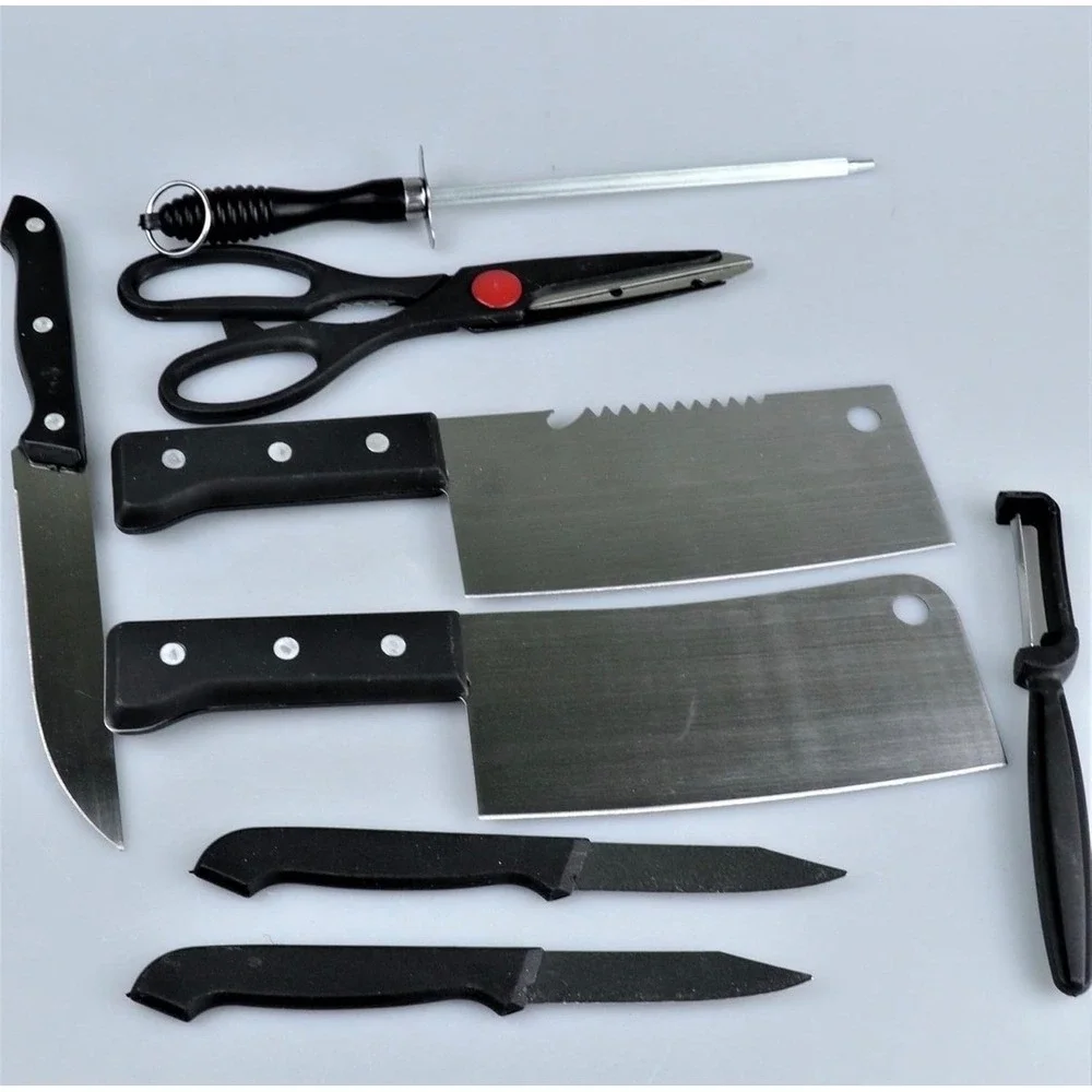 Kitchen Knife Set Stainless Steel 7 Piece Chef Knife Set With Shears Peeler